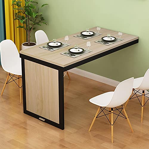 Klappbarer Esstisch zur Wandmontage, wandelbarer MDF-Schreibtisch für kleine Räume, ideal für Büro, Schlafzimmer und Küche von Generisch