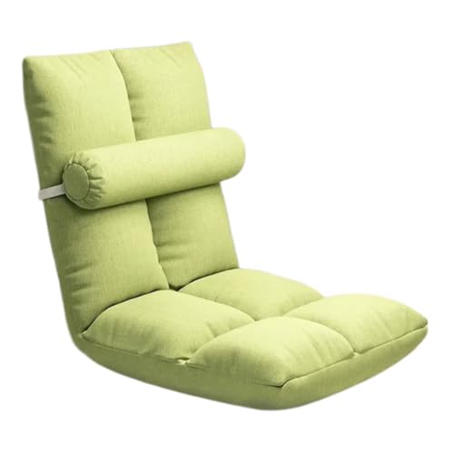 Klappbarer Gaming-Stuhl mit verstellbarer Rückenlehne, Meditationsstuhl mit Kissen, tragbarer Bodensitz, Loungesessel für Erwachsene von Generisch