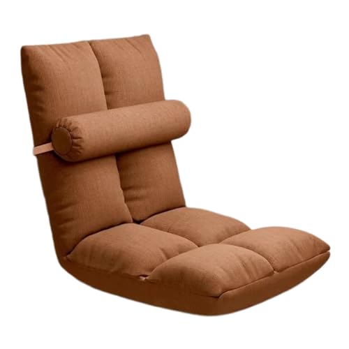 Klappbarer Gaming-Stuhl mit verstellbarer Rückenlehne, Meditationsstuhl mit Kissen, tragbarer Bodensitz, Loungesessel für Erwachsene von Generisch