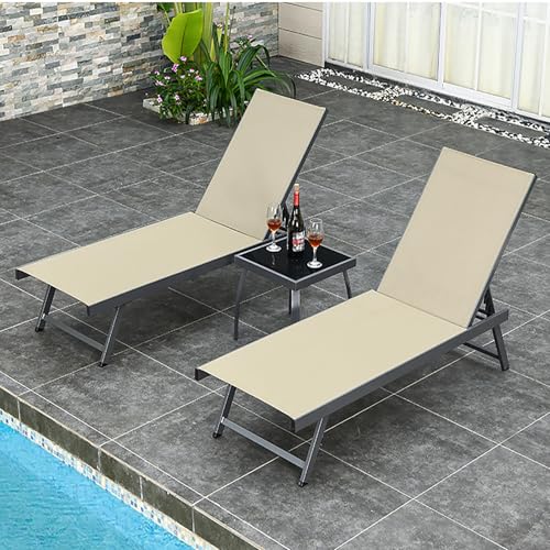 Klappbarer Gartenliegestuhl mit verstellbarer Rückenlehne, perfekt für Balkon und Terrasse, Schwarz Klappbarer Gartenliegestuhl mit verstellbarer Rückenlehne, perfekt für Balkon und Terrasse, Schwarz von Generisch