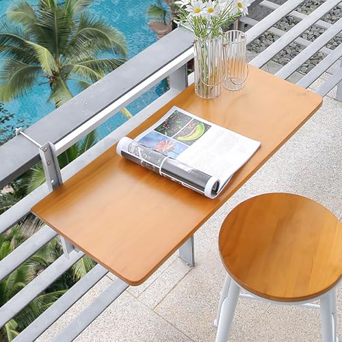 Klappbarer Hängetisch für Geländer - Höhenverstellbar, platzsparendes Design für Balkon oder Außenbereich von Generisch