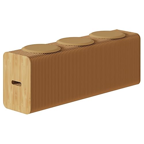Klappbarer Hocker aus Kraftpapier, leichtes und langlebiges Waben-Design, perfekt für Wohnzimmer, Essbereich und Schule von Generisch