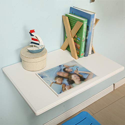 Klappbarer Klapptisch zur Wandmontage, stabiles und platzsparendes Design für kleine Flächen, 30,5 cm, Weiß und Rotbraun, perfekt für Esszimmer- und Heimbüro-Gebrauch von Generisch