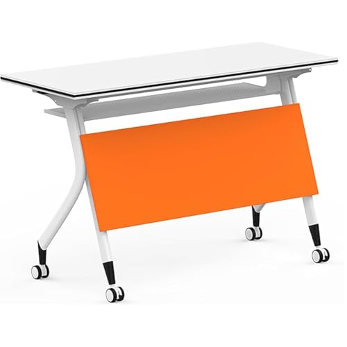 Klappbarer Konferenztisch mit leisen Rädern, moderner mobiler Besprechungstisch mit stabilem Metallrahmen für Büro, Empfang, Klassenzimmer und Training Klappbarer Konferenztisch mit leisen Rädern, moderner mobiler Besprechungstisch mit stabilem Metallrahmen für Büro, Empfang, Klassenzimmer und Training von Generisch