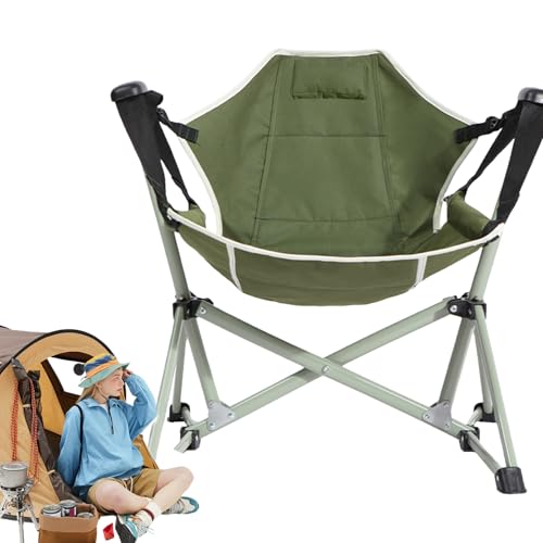 Klappbarer Schaukelstuhl, Schaukel-Campingstühle Erwachsene,Klappbarer Schaukelstuhl, Hängemattenstühle Mit Tragetasche - Tragbarer, Schwingender Campingstuhl Picknick, Terrasse von Generisch