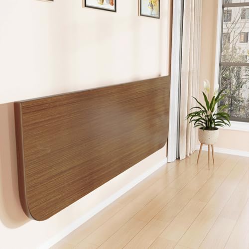 Klappbarer Schreibtisch zur Wandmontage, platzsparender Arbeitsplatz für Zuhause, Büro, Küche, Esszimmer, kompaktes Walnuss-Design (40 x 30 cm) von Generisch