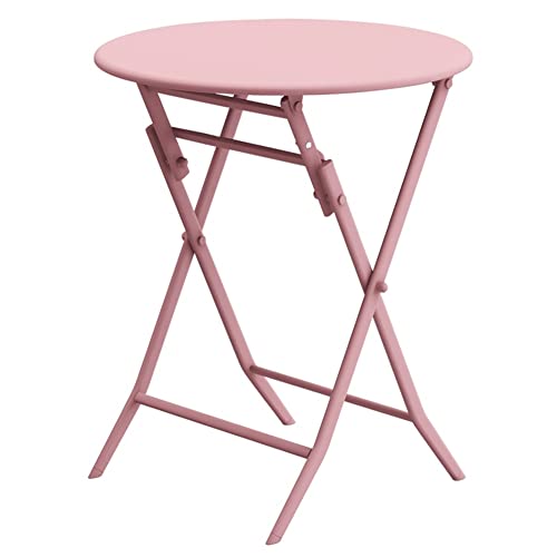 Klappbarer Terrassentisch – Mehrzweck-Couchtisch für den Innen- und Außenbereich, rund, quadratisch, für Hof, Garten, Bistro, vielseitiges Design für Zuhause oder Café von Generisch