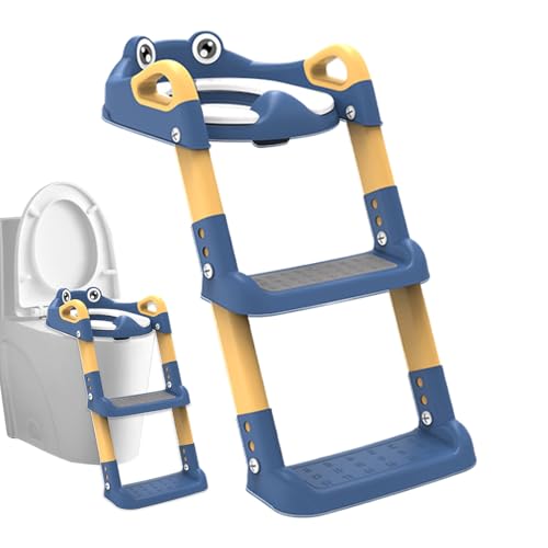 Klappbarer Toiletten-Trainingssitz, Toilettensitz mit Tritthocker-Leiter - Klappbarer Töpfchen-Trainingsstuhl Kinders,Faltbarer -Toilettenstuhl, verstellbarer Toilettensitz für das Töpfche Klappbarer Toiletten-Trainingssitz, Toilettensitz mit Tritthocker-Leiter - Klappbarer Töpfchen-Trainingsstuhl Kinders,Faltbarer -Toilettenstuhl, verstellbarer Toilettensitz für das Töpfche von Generisch