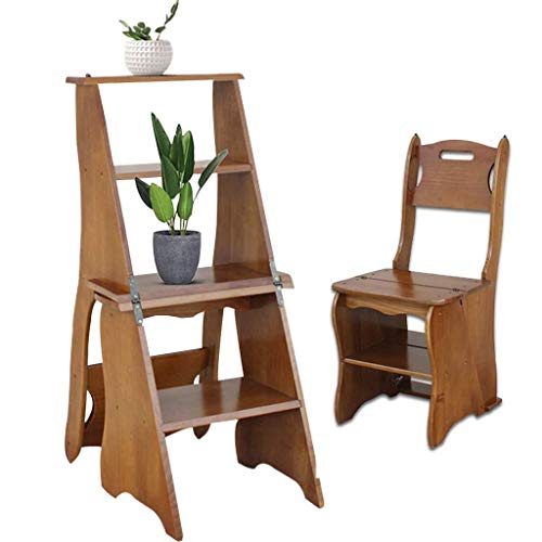 Klappbarer Tritthocker aus Holz mit transformierendem Design für Indoor-Klettern und Regalzugang in Wohnräumen Klappbarer Tritthocker aus Holz mit transformierendem Design für Indoor-Klettern und Regalzugang in Wohnräumen von Generisch