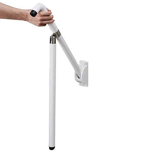 Klappbarer WC-Haltegriff – Wand-zu-Boden-Handlauf mit Stützbeinen für ältere Menschen und Behinderte Sicherheitshilfe Klappbarer WC-Haltegriff – Wand-zu-Boden-Handlauf mit Stützbeinen für ältere Menschen und Behinderte Sicherheitshilfe von Generisch