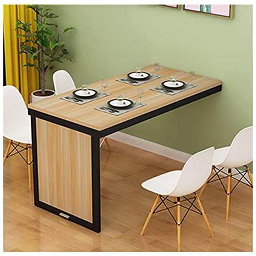 Klappbarer Wand-Esstisch, multifunktionaler platzsparender Tisch (B 80 x 60 x 75 cm) für kleine Räume, kompaktes Design, einfache Installation von Generisch