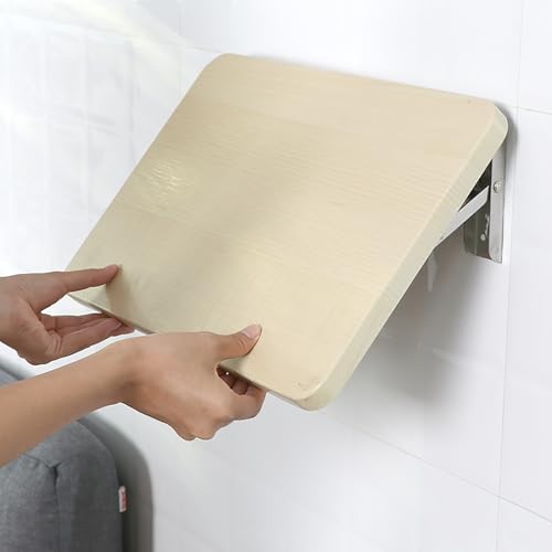 Klappbarer Wandtisch, multifunktionaler schwebender Schreibtisch aus Holz für Esszimmer, Computer, Küche und Büro von Generisch