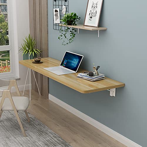 Klappbarer Wandtisch, platzsparender Schreibtisch mit Blättern, kompakter schwebender Schreibtisch für kleine Räume – ideal für Arbeitszimmer, Heimbüro oder Wohnzimmer von Generisch