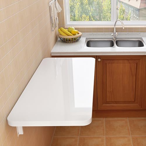 Klappbarer Wandtisch - Platzsparende Ess- & Schreibtischlösung mit starker Tragfähigkeit, ideal für Wohnzimmer, Küche & Schlafzimmer von Generisch