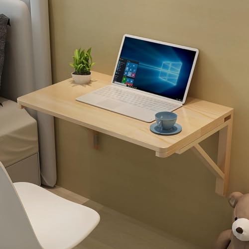 Klappbarer Wandtisch – Schwebender Schreibtisch aus Holz für Computer, Arbeitszimmer und Esszimmer – platzsparende Lösung für kleine Räume Klappbarer Wandtisch – Schwebender Schreibtisch aus Holz für Computer, Arbeitszimmer und Esszimmer – platzsparende Lösung für kleine Räume von Generisch
