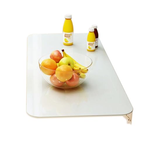 Klappbarer Wandtisch für Küche und Zuhause, Frühstücksbar und Esstisch, platzsparender Computertisch, Arbeitsplatz (L x B x H): 60 x 30 cm von Generisch