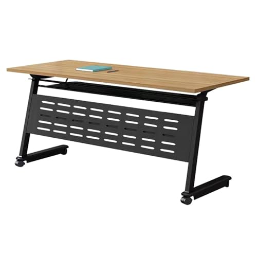 Klappbares Konferenztisch-Set mit Rollen, Klappdeckel, mobiles Büro, Meeting-Tische für Training, Zusammenarbeit und Konferenzräume, modernes Design, platzsparend, 5-teilig Klappbares Konferenztisch-Set mit Rollen, Klappdeckel, mobiles Büro, Meeting-Tische für Training, Zusammenarbeit und Konferenzräume, modernes Design, platzsparend, 5-teilig von Generisch