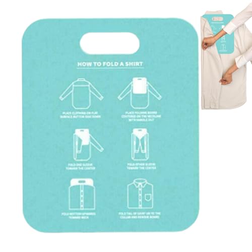 Klappkleidungsbrett - Praktischer Klapphemd -Ordner | Faltbares Brett für Hemden, T-Shirts, Kleidung | Schnellklapphilfe - Erwachsener und Zuhause zu Hause von Generisch