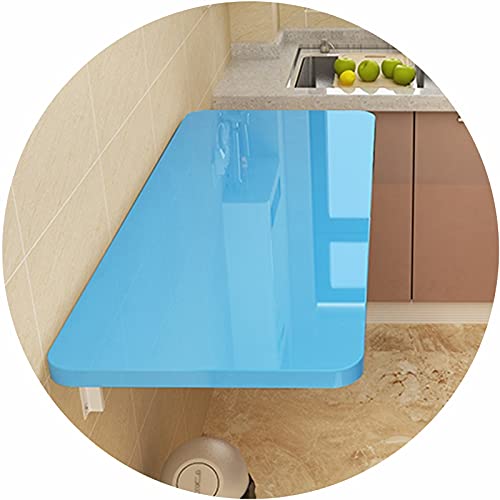 Klappschreibtisch zur Wandmontage, platzsparend, robust und einfach zu installieren, Heimbürotisch, Blau, 120 x 40 cm, perfekt für kleine Räume, 20 Klappschreibtisch zur Wandmontage, platzsparend, robust und einfach zu installieren, Heimbürotisch, Blau, 120 x 40 cm, perfekt für kleine Räume, 20 von Generisch