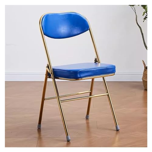 Klappstühle 2er Set Schwarz Leder Gepolsterte Sitze Weiß Gepolstert Esszimmerstühle Bequem Stapelbar Partystühle Blau Klappstühle 2er Set Schwarz Leder Gepolsterte Sitze Weiß Gepolstert Esszimmerstühle Bequem Stapelbar Partystühle Blau von Generisch