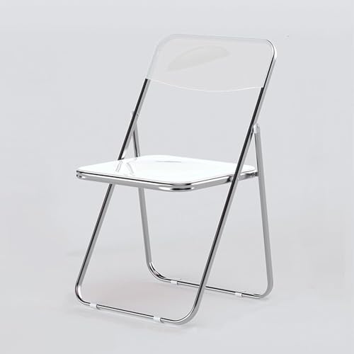 Klappstühle aus Acryl, luxuriöses modernes Design, bequeme Untertassenform für Wohnzimmer und Schlafzimmer, weich und pelzig, mit Metallrahmen Klappstühle aus Acryl, luxuriöses modernes Design, bequeme Untertassenform für Wohnzimmer und Schlafzimmer, weich und pelzig, mit Metallrahmen von Generisch