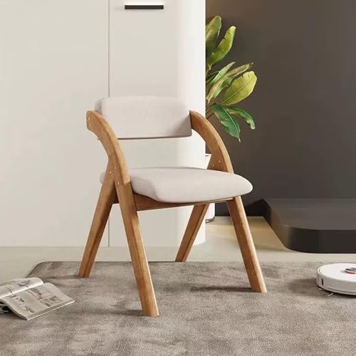 Klappstühle mit weichen Kissen - Tragbare Esszimmerstühle aus Holz für Gäste, Küchen, Büros, Hochzeiten und Partys, vorinstalliertes Design von Generisch