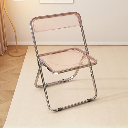 Klappstuhl aus Kunststoff, moderner Acryl-Rasenstuhl, transparentes Design für Schlafzimmer, Wohnzimmer, Innenhof Klappstuhl aus Kunststoff, moderner Acryl-Rasenstuhl, transparentes Design für Schlafzimmer, Wohnzimmer, Innenhof von Generisch
