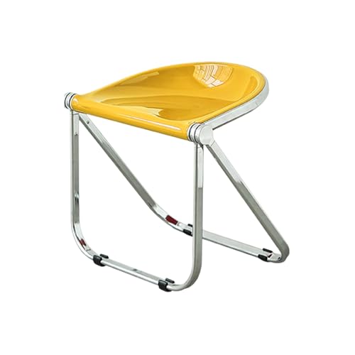 Klappstuhl aus transparentem Acryl – moderner Armlehnen- und Barhocker für Zuhause, Büro, Wohnzimmer und Außenbereich – verdickter Kunststoff, elegantes Design von Generisch
