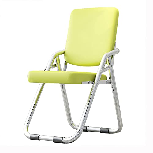 Klappstuhl mit Rückenlehne – bequemer gepolsterter Sitz aus PU-Leder, Metallrahmen, tragbares und stabiles Design für Büro, Konferenzraum, Esszimmer Klappstuhl mit Rückenlehne – bequemer gepolsterter Sitz aus PU-Leder, Metallrahmen, tragbares und stabiles Design für Büro, Konferenzraum, Esszimmer von Generisch