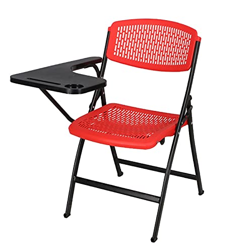 Klappstuhl mit Schreibtafel - Tragbarer Konferenz- & Trainingsstuhl Atmungsaktive Rückenlehne Integriertes Kunststoffdesign Ideal für Büro & Events Perfektes kleines Geschenk von Generisch