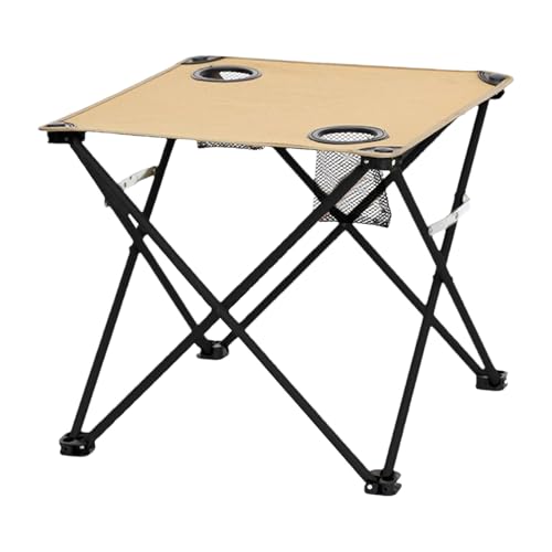 Klapptisch Für Camping | Klappbarer Strandtisch mit 2 Getränkehaltern | Tragbarer Beistelltisch für Camping Reisen Wandern Picknick Balkon Garten Terrasse Klapptisch Für Camping | Klappbarer Strandtisch mit 2 Getränkehaltern | Tragbarer Beistelltisch für Camping Reisen Wandern Picknick Balkon Garten Terrasse von Generisch