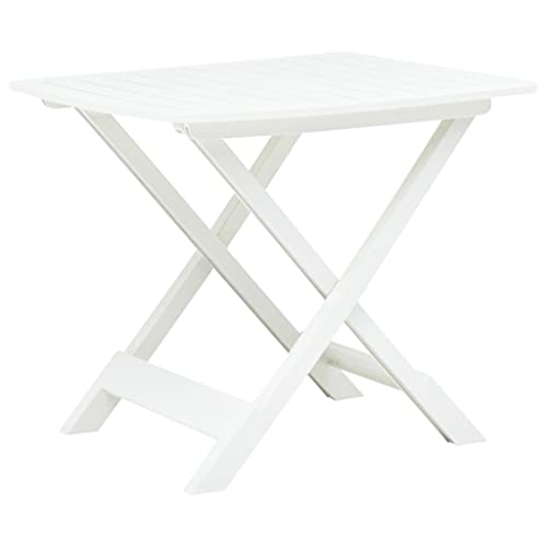 Klapptisch Gartentisch aus Kunststoff in Anthrazit 45 x 43 x 50 cm klein klappbar Balkontisch Kunststoff wetterbeständig Gartentisch Gartentisch Kunststoff Gartentisch von Generisch