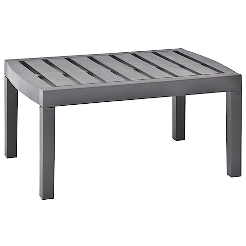 Klapptisch Gartentisch aus Kunststoff in Anthrazit 45x43x50cm Klein Klappbar Balkontisch Wetterbeständig Kunststoff Outdoor Tisch Klapptisch Gartentisch aus Kunststoff in Anthrazit 45x43x50cm Klein Klappbar Balkontisch Wetterbeständig Kunststoff Outdoor Tisch von Generisch