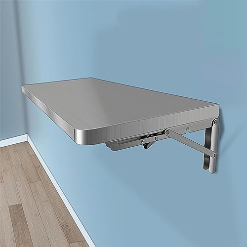 Klapptisch aus Edelstahl zur Wandmontage, platzsparender schwebender Schreibtisch für Heimbüro, Arbeitszimmer oder Computer-Arbeitsplatz Klapptisch aus Edelstahl zur Wandmontage, platzsparender schwebender Schreibtisch für Heimbüro, Arbeitszimmer oder Computer-Arbeitsplatz von Generisch