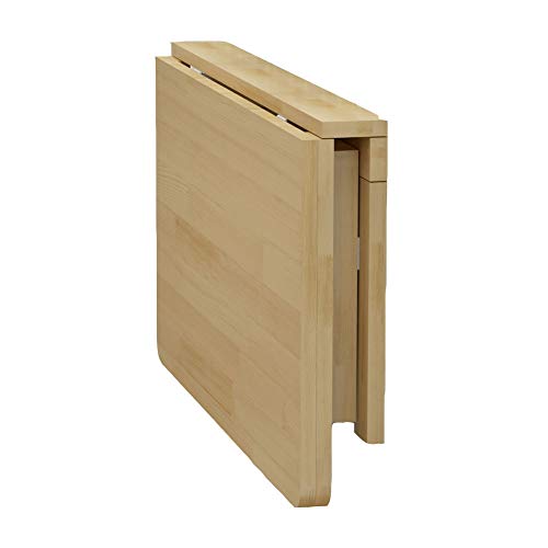 Klapptisch aus Holz zur Wandmontage, platzsparend, für Kinder, Küche, Wohnzimmer, Büro (80 x 60 cm), stilvolle und funktionale Möbellösung von Generisch