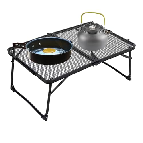 Klapptisch für den Außenbereich, Grilltisch mit Netz-Schreibtisch, tragbarer Metall-Schreibtisch, 60 x 40 cm, für Terrasse, Grill, Reisen, Hinterhof, , Rasen, Outdoor Klapptisch für den Außenbereich, Grilltisch mit Netz-Schreibtisch, tragbarer Metall-Schreibtisch, 60 x 40 cm, für Terrasse, Grill, Reisen, Hinterhof, , Rasen, Outdoor von Generisch