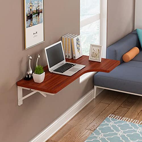 Klapptisch zur Wandmontage, Eck-Computertisch, multifunktional, schwimmender Schreibtisch für Zuhause, Büro, platzsparender Klapptisch, Rot, 80 x 60 x 35 cm Klapptisch zur Wandmontage, Eck-Computertisch, multifunktional, schwimmender Schreibtisch für Zuhause, Büro, platzsparender Klapptisch, Rot, 80 x 60 x 35 cm von Generisch