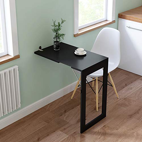 Klapptisch zur Wandmontage, multifunktionaler Computer-/Ess-/Bartisch, unsichtbares Design, platzsparend, Höhe 75 cm, inklusive Fotorahmen/Tafel, perfekt für kleine Räume von Generisch