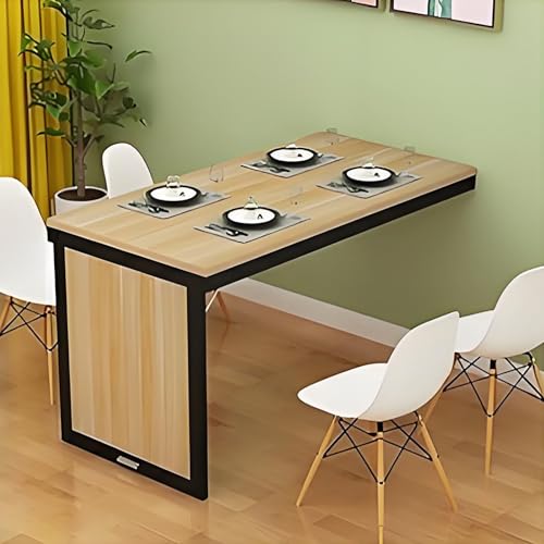Klapptisch zur Wandmontage, platzsparend, DropLeaf-Schreibtisch für Wohnzimmer, 80 x 40 x 75 cm, Beige, kompakter Wandtisch, vielseitiger klappbarer Arbeitsplatz, einfache Installation Klapptisch zur Wandmontage, platzsparend, DropLeaf-Schreibtisch für Wohnzimmer, 80 x 40 x 75 cm, Beige, kompakter Wandtisch, vielseitiger klappbarer Arbeitsplatz, einfache Installation von Generisch