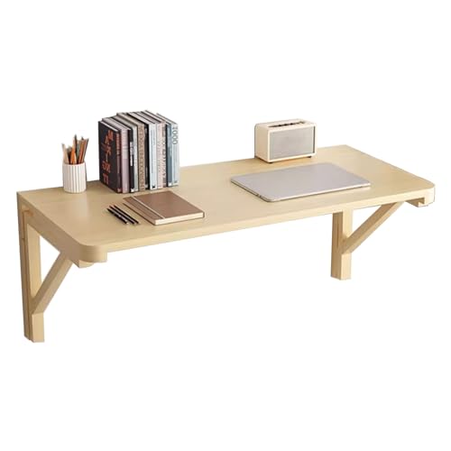 Klapptisch zur Wandmontage, platzsparend, faltbar, Frühstücksbar und Esstisch, aus Holz, schwimmend, Laptop-Schreibtisch, kompakt, zusammenklappbar, Werkbank (L x B x H): 40 x 25 cm von Generisch
