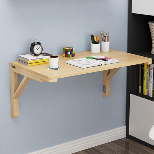 Klapptisch zur Wandmontage, platzsparender, faltbarer Schreibtisch mit Halterungen, ideal für Küche, Frühstücksbar oder Computer von Generisch