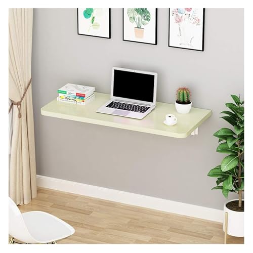 Klapptisch zur Wandmontage, platzsparender Schreibtisch mit Zubehör, 50 x 50 cm, vielseitiges Hängeregal für Heimbüro und kompakte Räume von Generisch