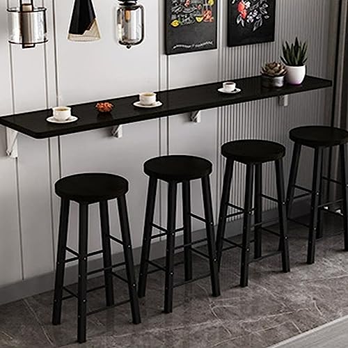 Klapptisch zur Wandmontage, schmaler Esstisch aus Holz, für Küche, Bar, Milchteeladen, platzsparender Wandtisch für kleine Flächen Klapptisch zur Wandmontage, schmaler Esstisch aus Holz, für Küche, Bar, Milchteeladen, platzsparender Wandtisch für kleine Flächen von Generisch