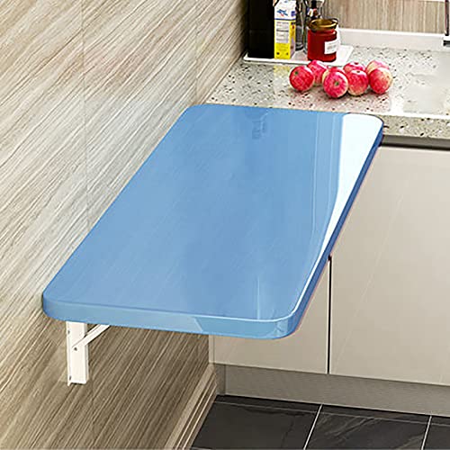 Klapptisch zur Wandmontage – Drop Leaf Computertisch Schwimmende Werkbank für Home Office oder Küche, vielseitiges, kompaktes Design für Essen oder Arbeit von Generisch