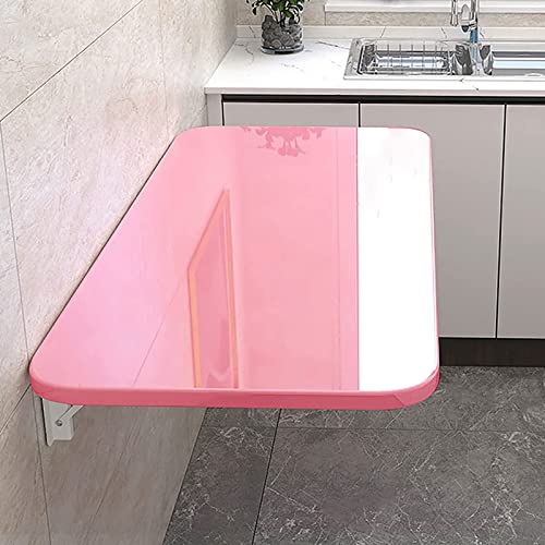 Klapptisch zur Wandmontage – Drop Leaf Computertisch Schwimmende Werkbank für Home Office oder Küche, vielseitiges, kompaktes Design für Essen oder Arbeit von Generisch