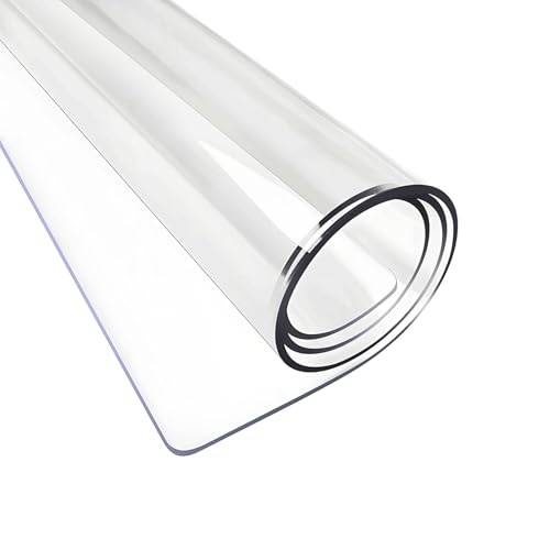 Klare PVC -Tischdecke - wasserdicht rechteckiger Tischschutz für Küche, Kaffee, Büro, Esstisch 1,5 mm (31.5 * 70.8 in/80 * 180 cm) von Generisch