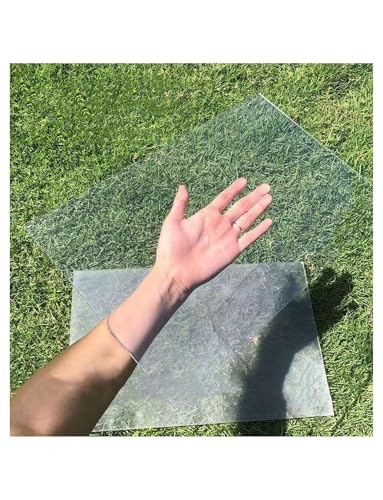 Klare Sicherheitsfolie aus Acryl-Kunststoff for Schuppenfenster, Sichtschutzfolie/Polycarbonat-Vollsichtfolie, for Heimwerkerarbeiten, Basteln, Schutzfolie, Glasersatz(700x700x5mm) von Generisch