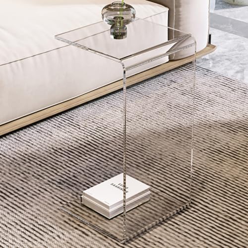 Klarer Acryl-Tisch in C-Form – platzsparendes Mehrzweck-Design für Zuhause und Büro, perfekt als Sofa-Seite oder Laptop-Ständer Klarer Acryl-Tisch in C-Form – platzsparendes Mehrzweck-Design für Zuhause und Büro, perfekt als Sofa-Seite oder Laptop-Ständer von Generisch
