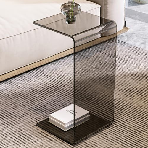Klarer Acryl-Tisch in C-Form – platzsparendes Mehrzweck-Design für Zuhause und Büro, perfekt als Sofa-Seite oder Laptop-Ständer Klarer Acryl-Tisch in C-Form – platzsparendes Mehrzweck-Design für Zuhause und Büro, perfekt als Sofa-Seite oder Laptop-Ständer von Generisch