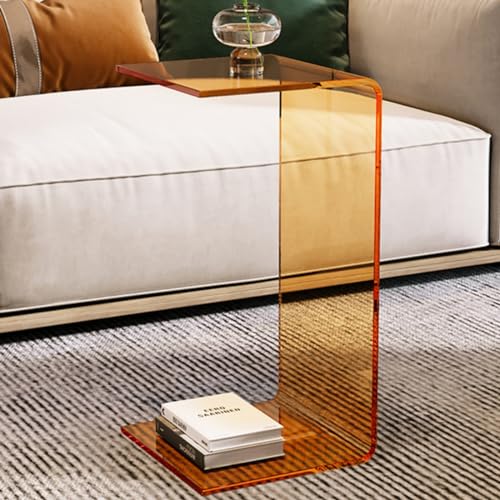Klarer Acryl-Tisch in C-Form – platzsparendes Mehrzweck-Design für Zuhause und Büro, perfekt als Sofa-Seite oder Laptop-Ständer Klarer Acryl-Tisch in C-Form – platzsparendes Mehrzweck-Design für Zuhause und Büro, perfekt als Sofa-Seite oder Laptop-Ständer von Generisch